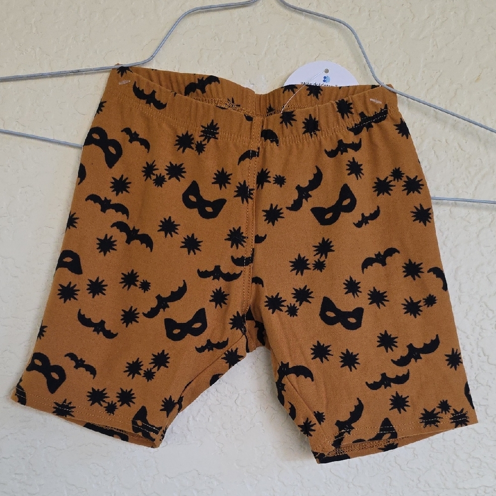 Dot Dot Smile Halloween Print Shorts - Brown and Black